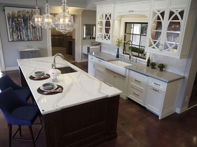 Demo kitchen in the Green Art Plumbing Supply Bath & Kitchen Showroom